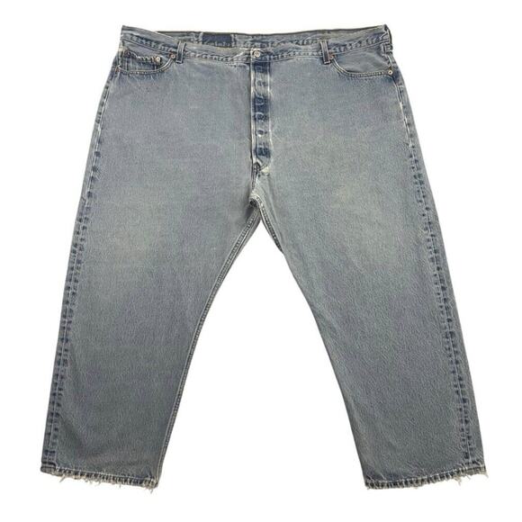 Vintage Levi's 501 Jeans Mens Size 54X30 Blue Button Fly DENIM Made in USA READ
